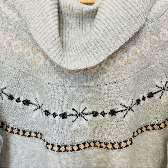 Anthropologie Fair Isle Cowl Neck Sweater - Picture 4 of 7